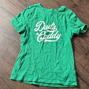 Old Navy Green 'Dad's Caddy' Kids Shirt